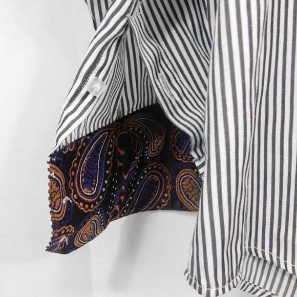 Insomnia by Manzini Striped Button up Shirt - Picture 3 of 4
